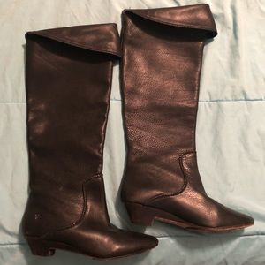 Women’s Knee Length Frye Leather Boots Size 7